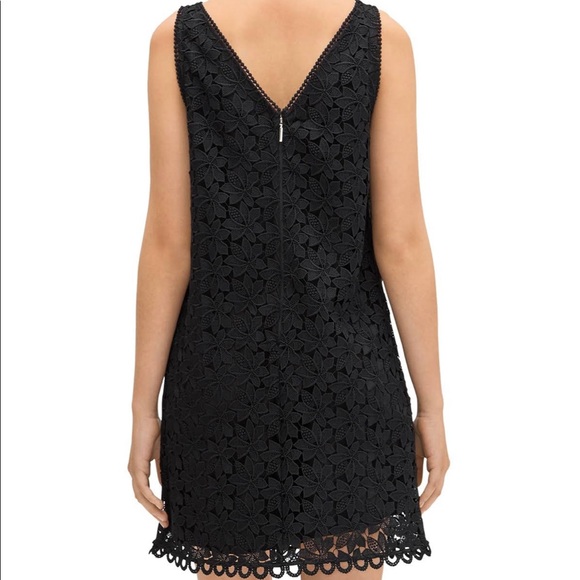 lace splicing cold shoulder mini dress Smocked Off-Shoulder Lace Sleeve Mini Dress Black / S-M-L/3-2-1 main image 0